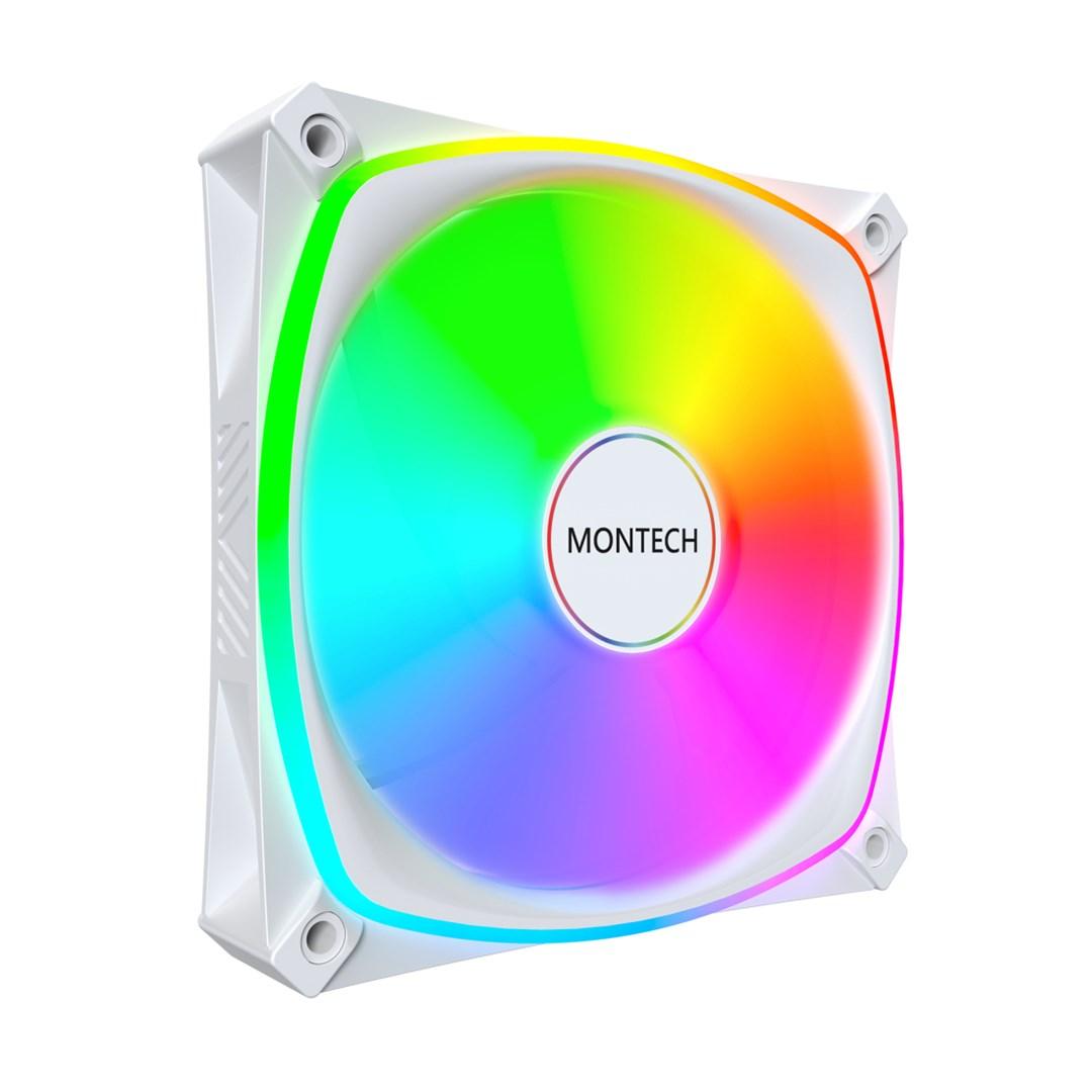 Montech AX120 Pro 120 mm kabinetventilator - hvid, 3-pak billede