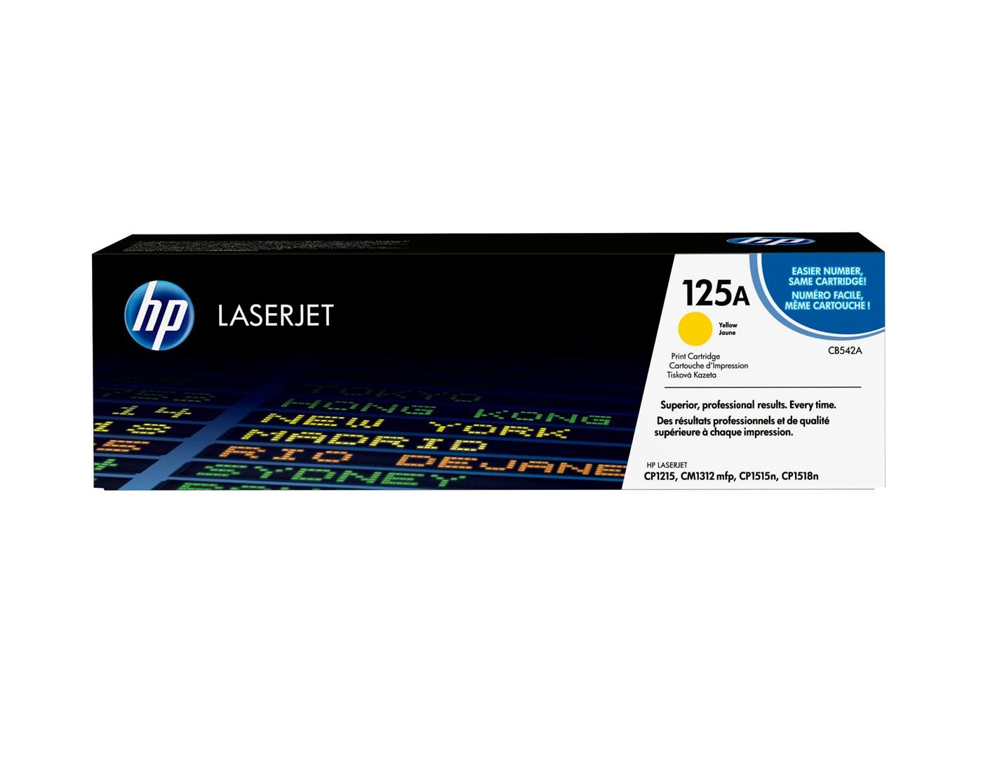 HP 125A gul original LaserJet-toner (CB542A)