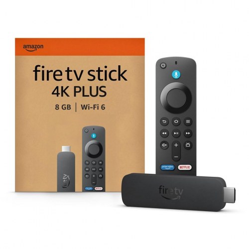 Amazon Fire TV Stick 4K Plus – HDMI med 4K Ultra HD, 8 GB, Wi‑Fi 6 – Sort