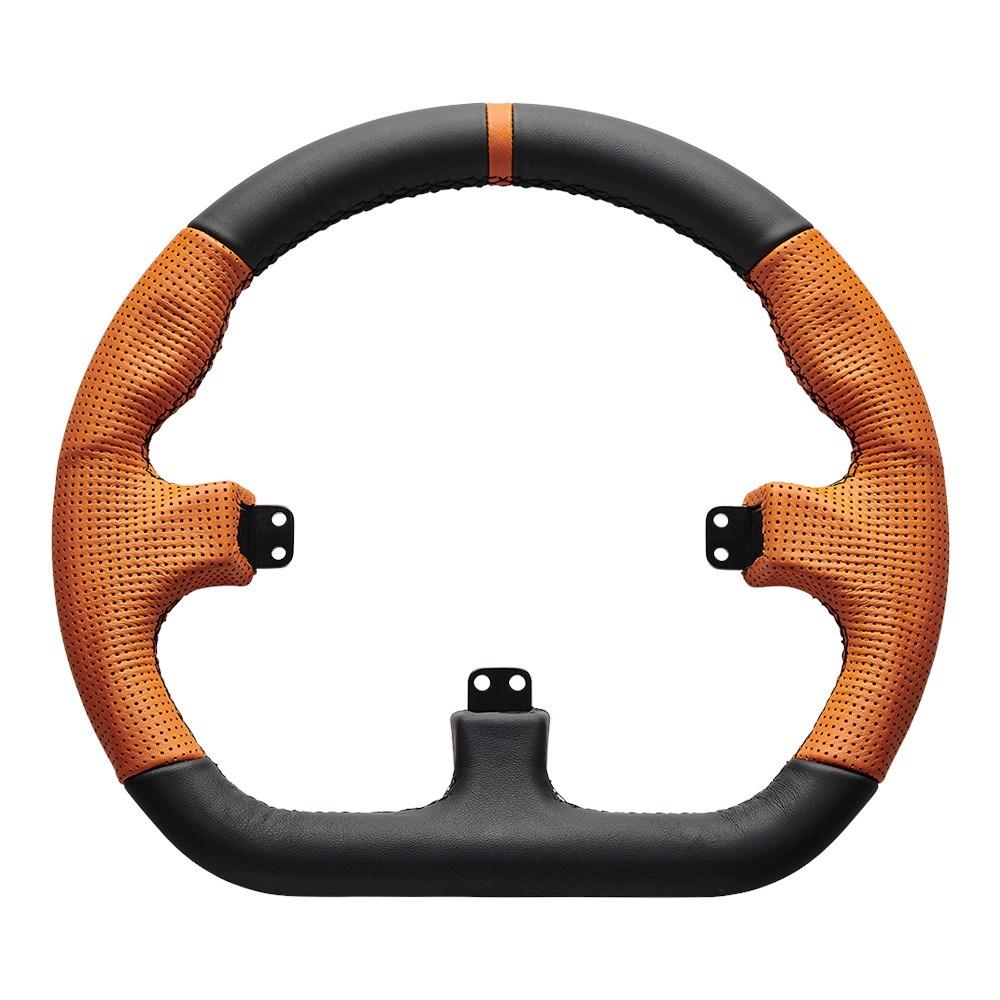 Asetek SimSports GT – ratkrans, Closed D – sort/orange billede
