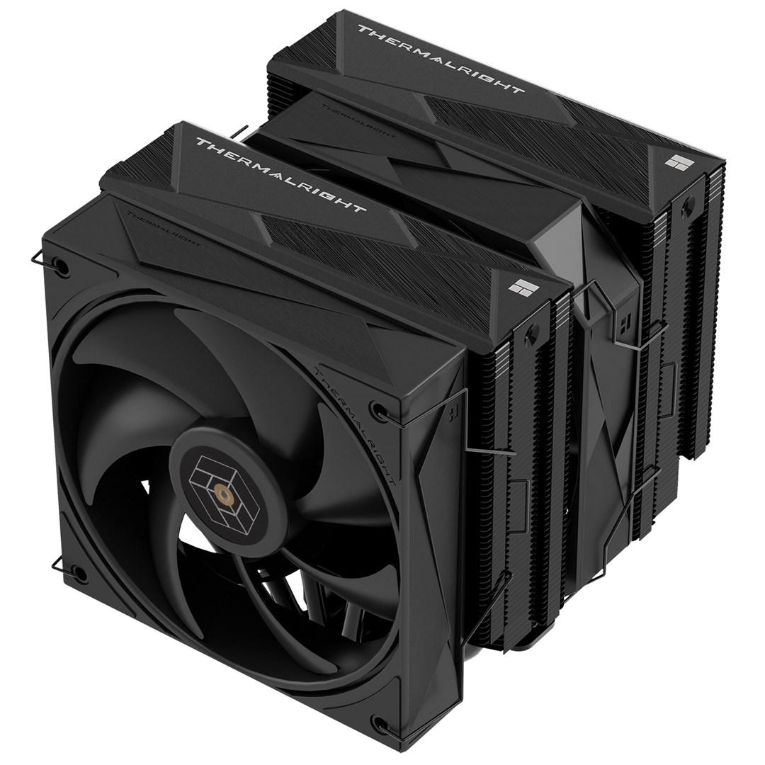 Thermalright Royal Pretor CPU-køler – sort, dual tower med 2 blæsere billede
