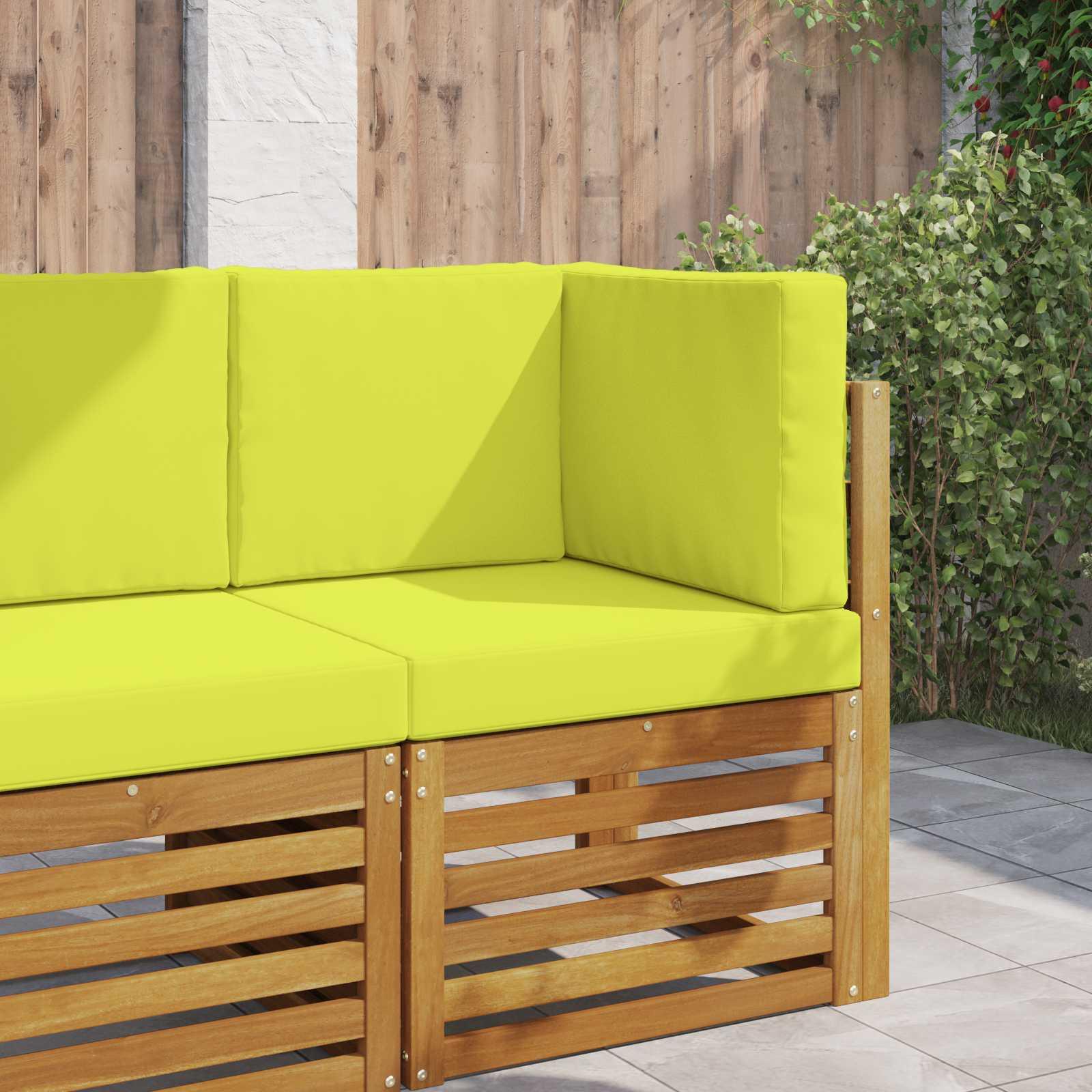 Udendørs Sofa Pude 3 stk Grøn Polyester billede