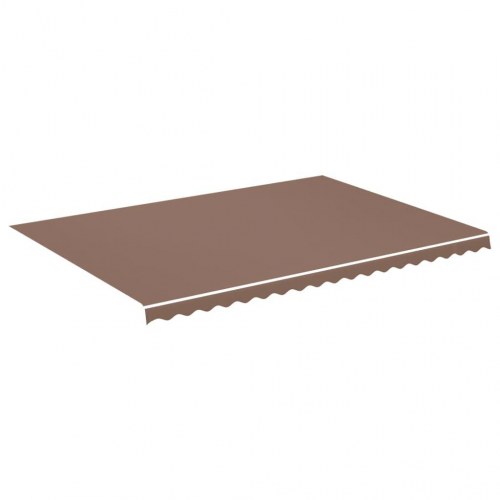 Udskiftningsdug til markise 5 x 3,5 m - brun polyester