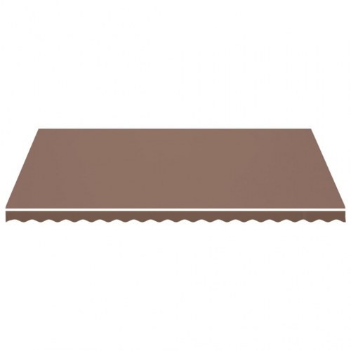 Udskiftningsdug til markise 5 x 3,5 m - brun polyester