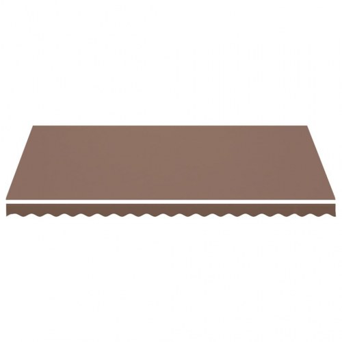 Udskiftningsdug til markise 4,5×3 m - brun polyester