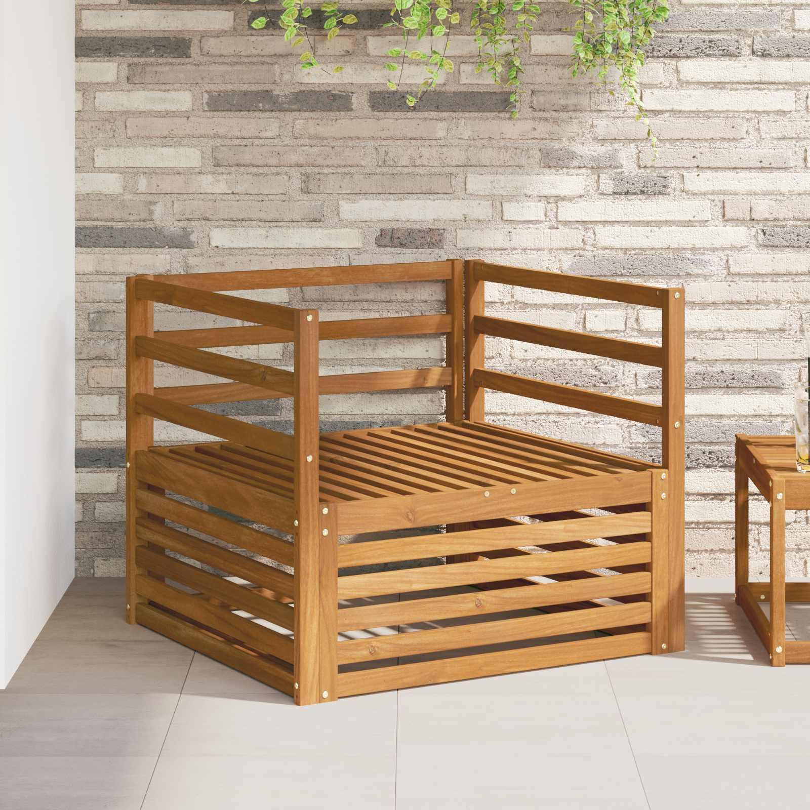 2 Stk Sofa med armlæn Naturfarvet billede