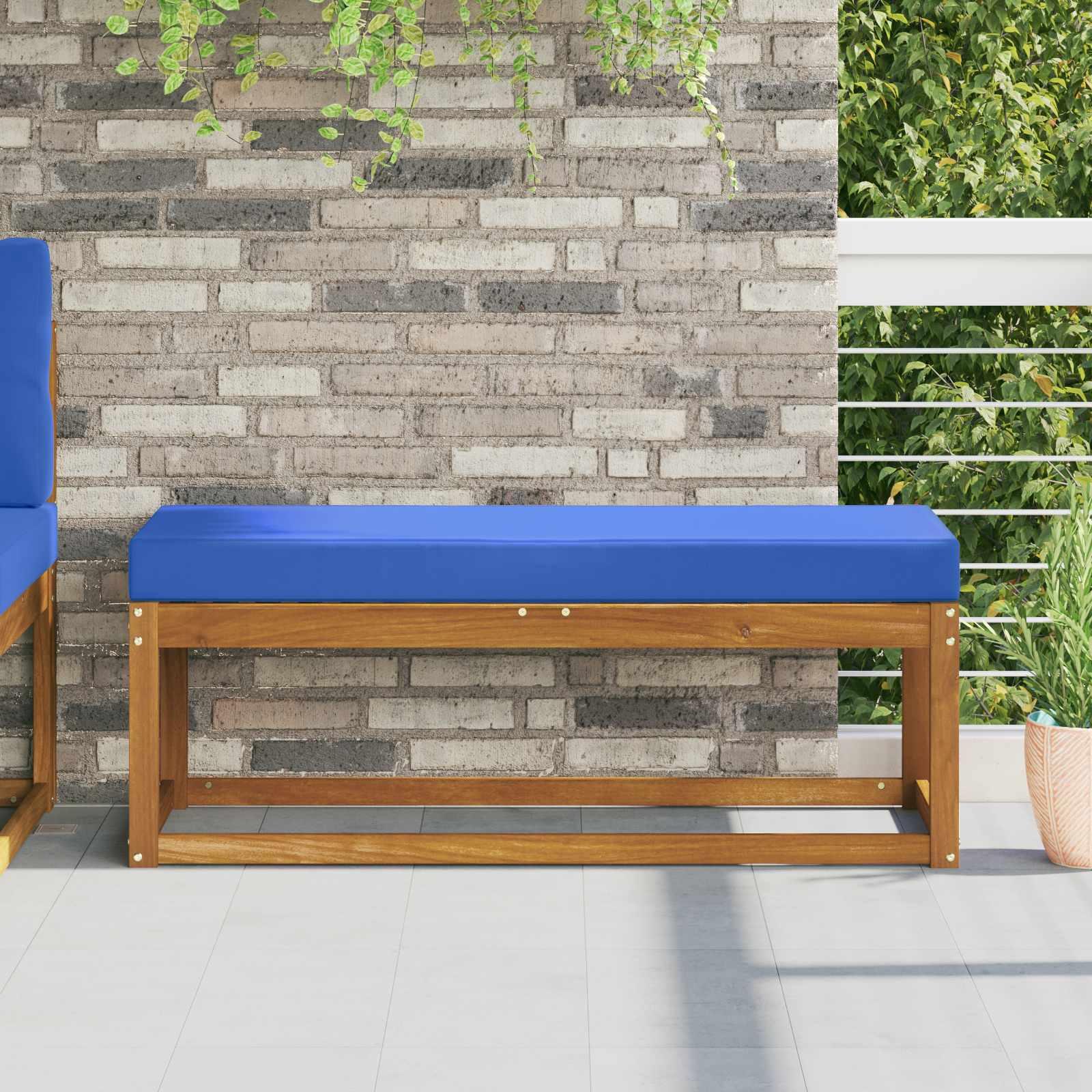 Udendørs Sædepude Turkis 111,5 x 40 x 8 cm 100% polyester billede