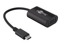 Goobay USB-C til VGA display-adapter 20 cm - sort billede