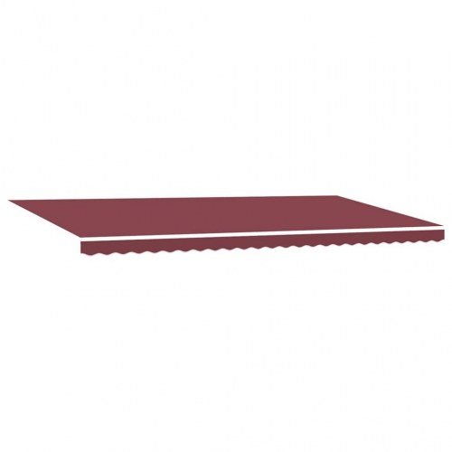 Markise med LED-lys og automatisk betjening 600 x 300 cm - bordeaux