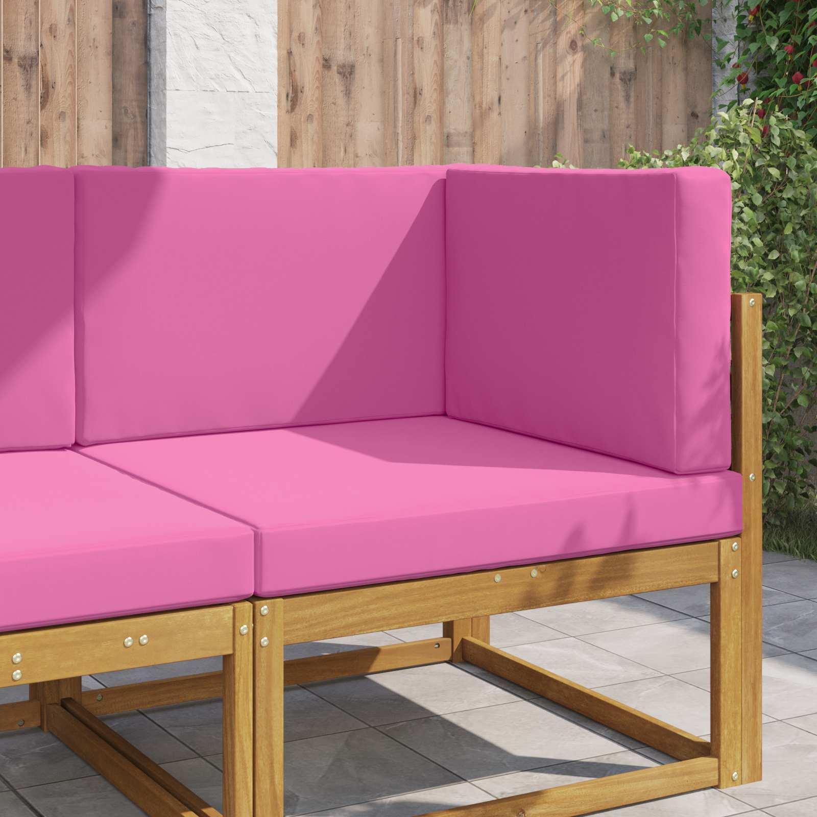 Udendørs Sofa Pude 3 stk Lyserød Polyester billede