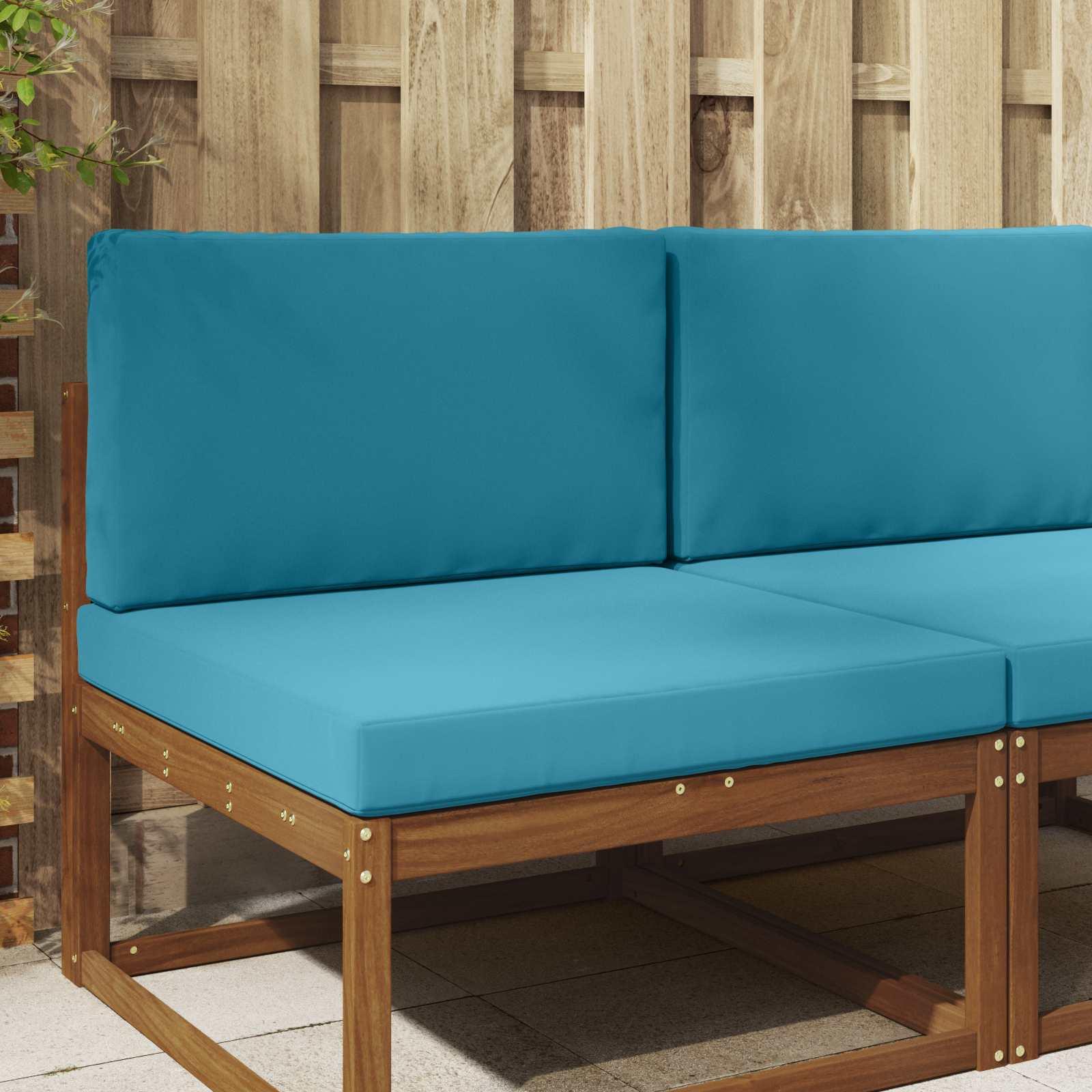Udendørs Sofa Pude 2 stk Kongelig blå Polyester billede