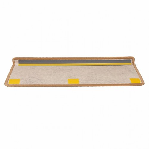 Selvklæbende trappemåtter 15 stk. - sisal-look, 65×21×4 cm