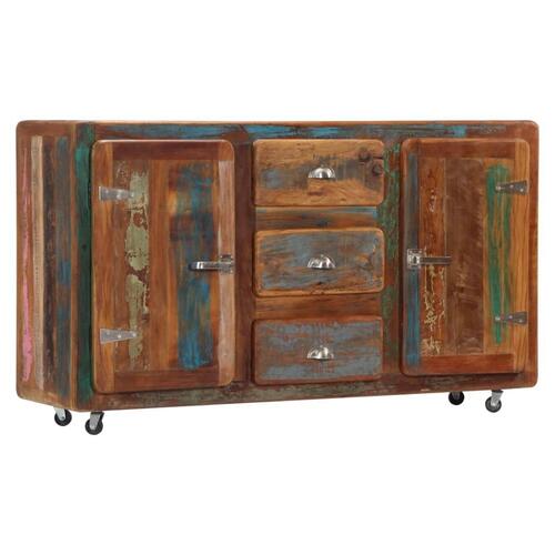 Skænk 150x43x86 cm massivt genbrugstræ