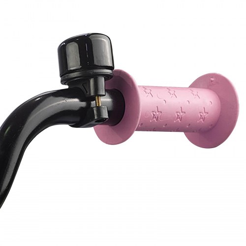 Børnecykel 18" til 5-7 år - lys pink, stålramme