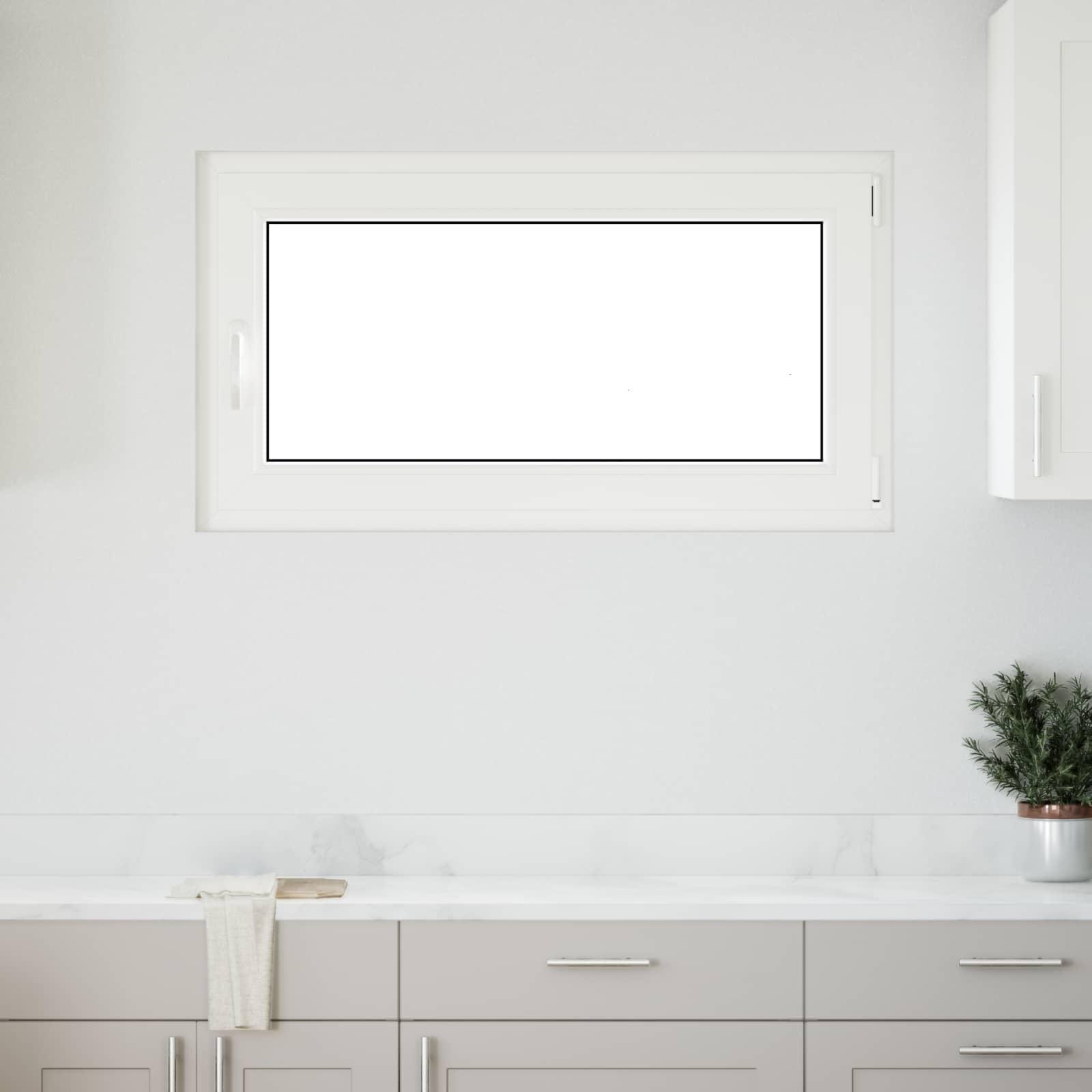 Kældervindue RISOR 110 × 70 cm - PVC og glas, antracit billede