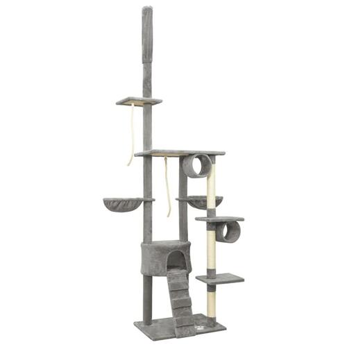 Kradsetræ 220-240 cm gulv-til-loft grå