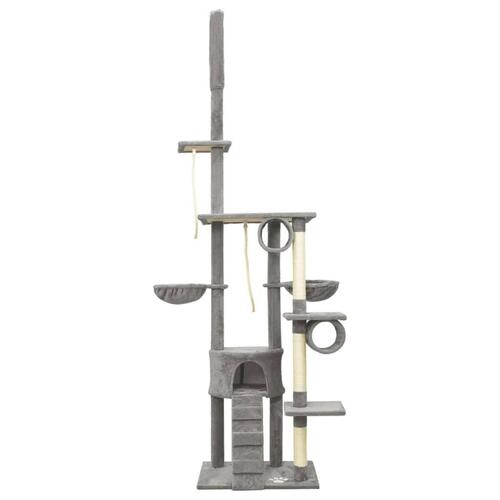 Kradsetræ 220-240 cm gulv-til-loft grå