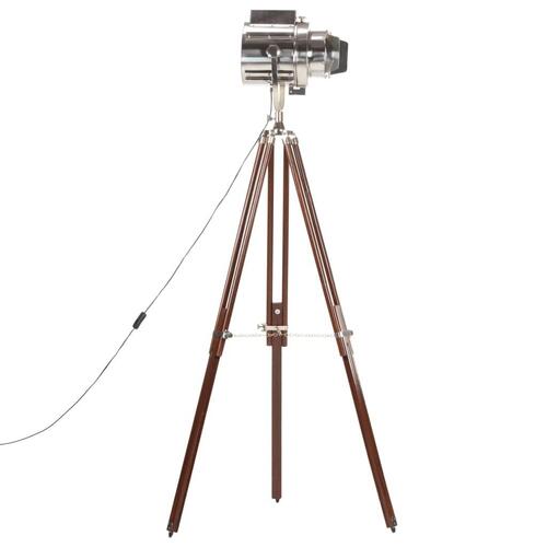 Gulvlampe med trefod 180 cm massivt mangotræ
