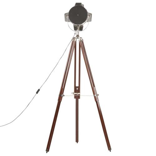 Gulvlampe med trefod 180 cm massivt mangotræ