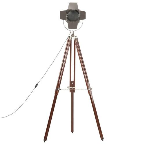 Gulvlampe med trefod 180 cm massivt mangotræ