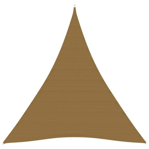 Solsejl 3x4x4 m 160 g/m² HDPE gråbrun