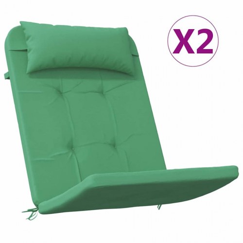 Stolehynder 2 stk. grøn 58 x 77 x 4,5 cm