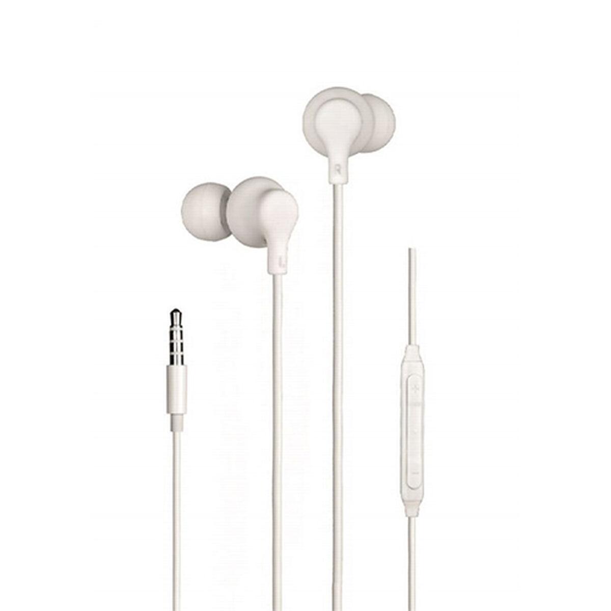Daewoo DW2014 in-ear høretelefoner med mikrofon - Hvid, 3,5 mm billede