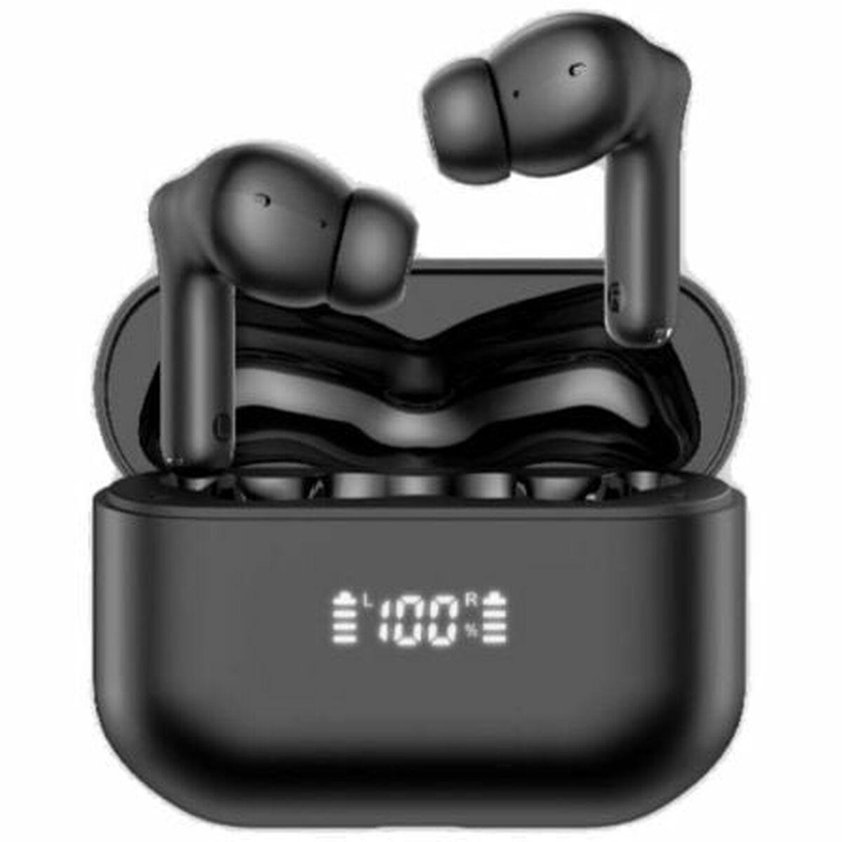 Daewoo DW2022 trådløse høretelefoner med magnetisk oplader - Sort billede