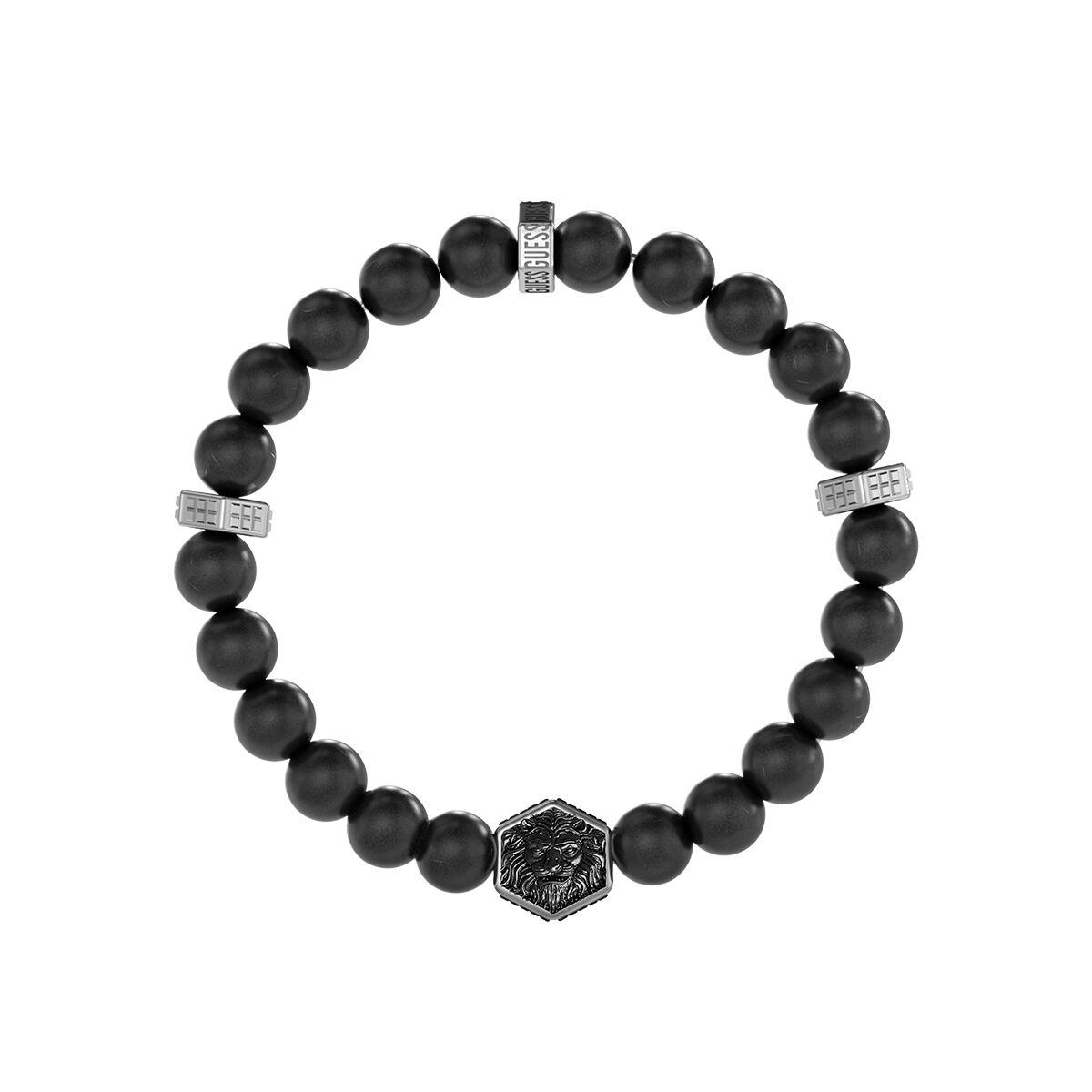 Guess armbånd til mænd - JUMB06005JWSTBKT-U, sort perlearmbånd billede