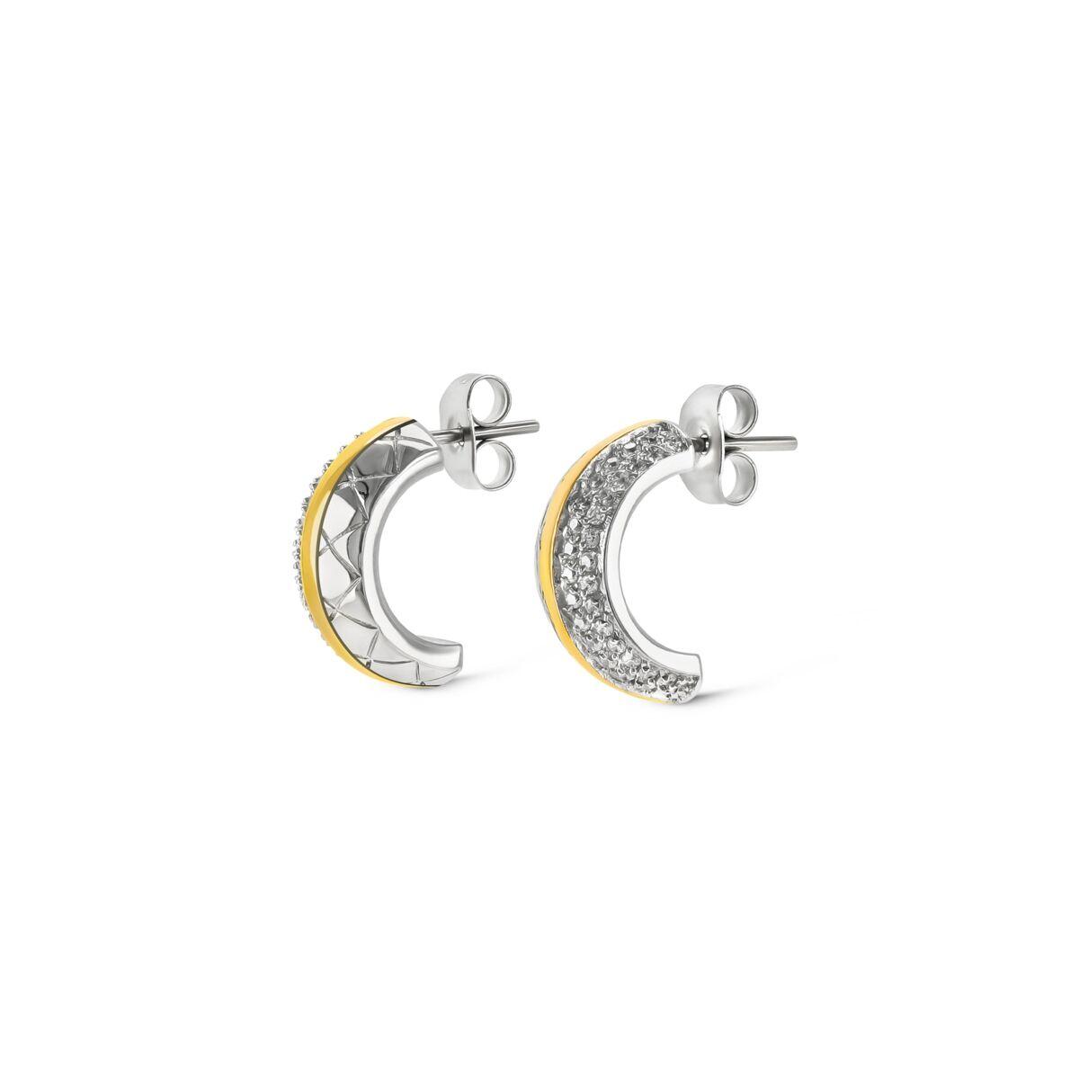 One Jewels OJDFE01SG ørestikker - sølvfarvet hoop-look billede