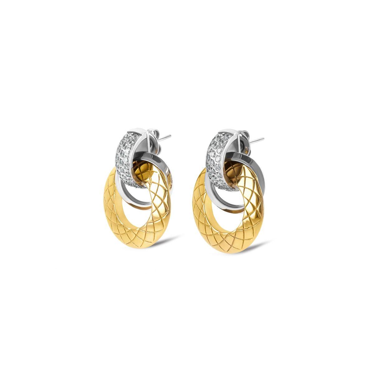 One Jewels OJDFE03SG - ørestikker til kvinder, gylden/sølv look billede