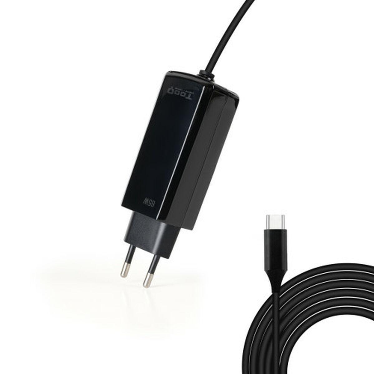 TooQ TQLC-USBCGAN65PD-C laptop-oplader 65 W - USB-C PD billede
