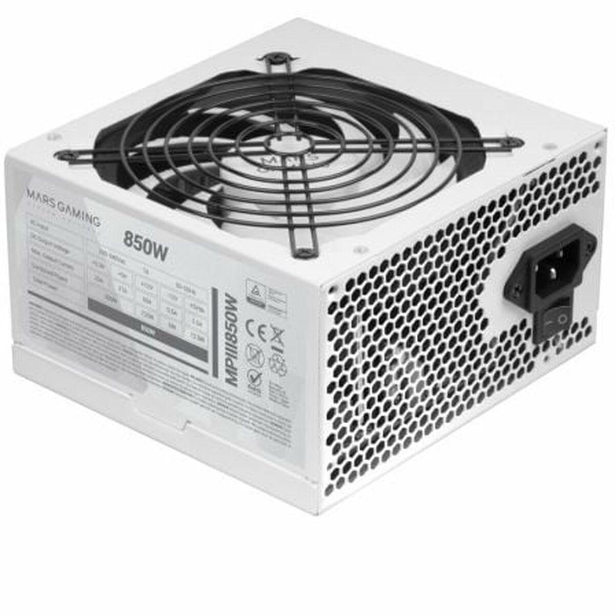 Mars Gaming MPIII850W - ATX strømforsyning 850 W, hvid billede