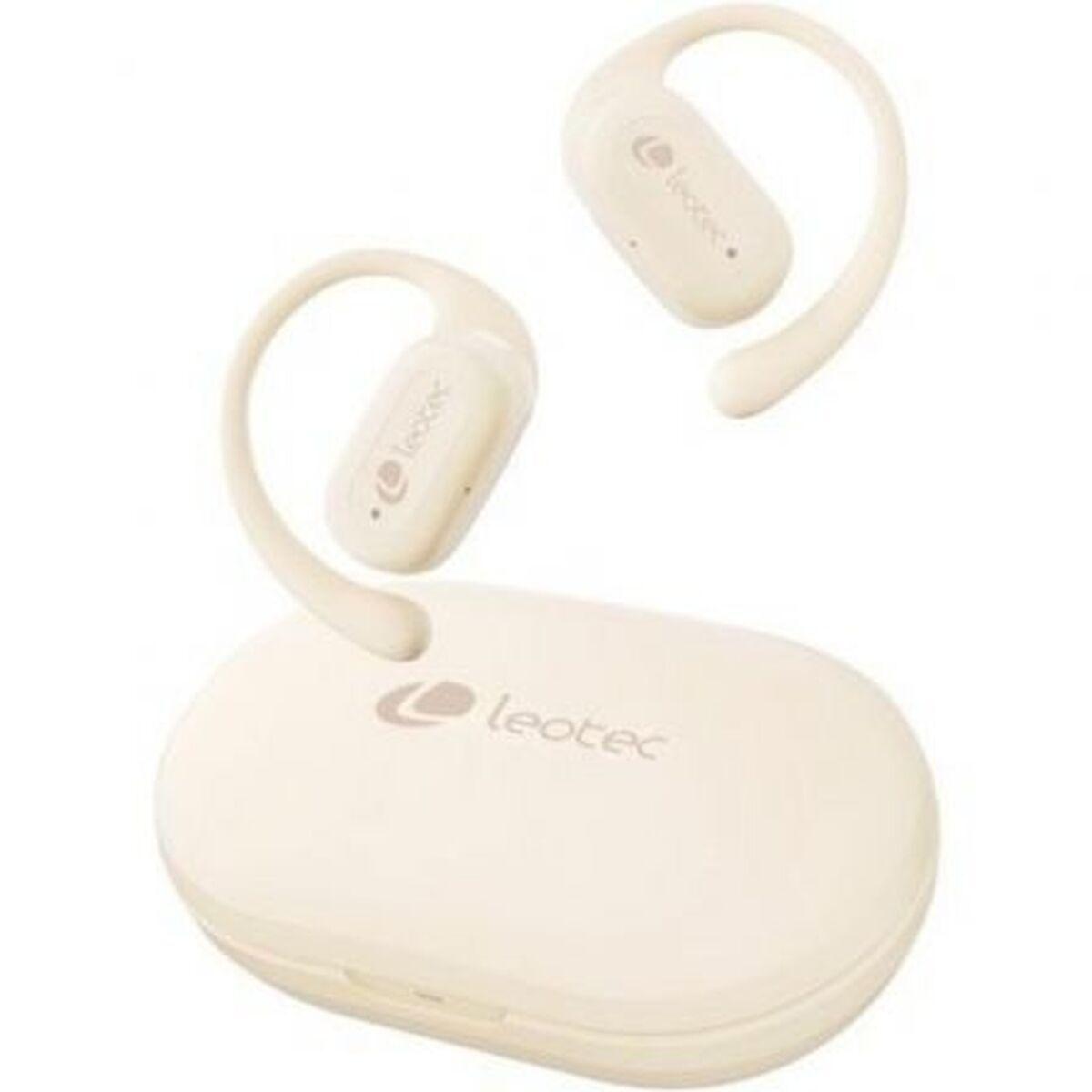 LEOTEC LETWS01W åbne sportshovedtelefoner - beige, Bluetooth 5.3 billede