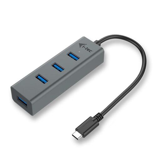 USB Hub i-Tec C31HUBMETAL403 USB x 4 Grå