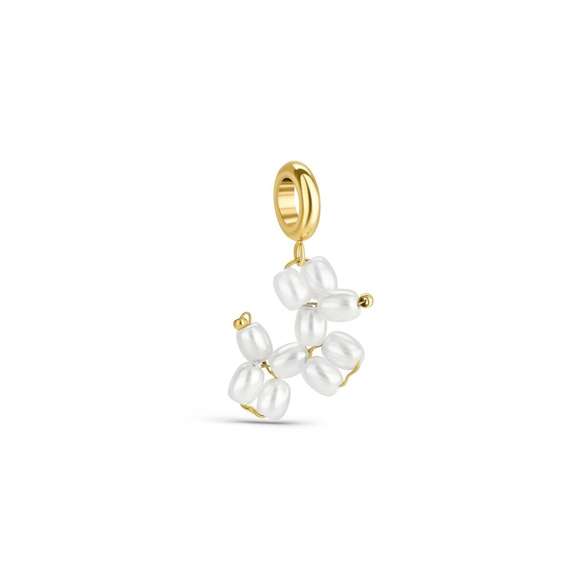 One Jewels OJEBC779 charm - hvid perlevedhæng til armbånd billede