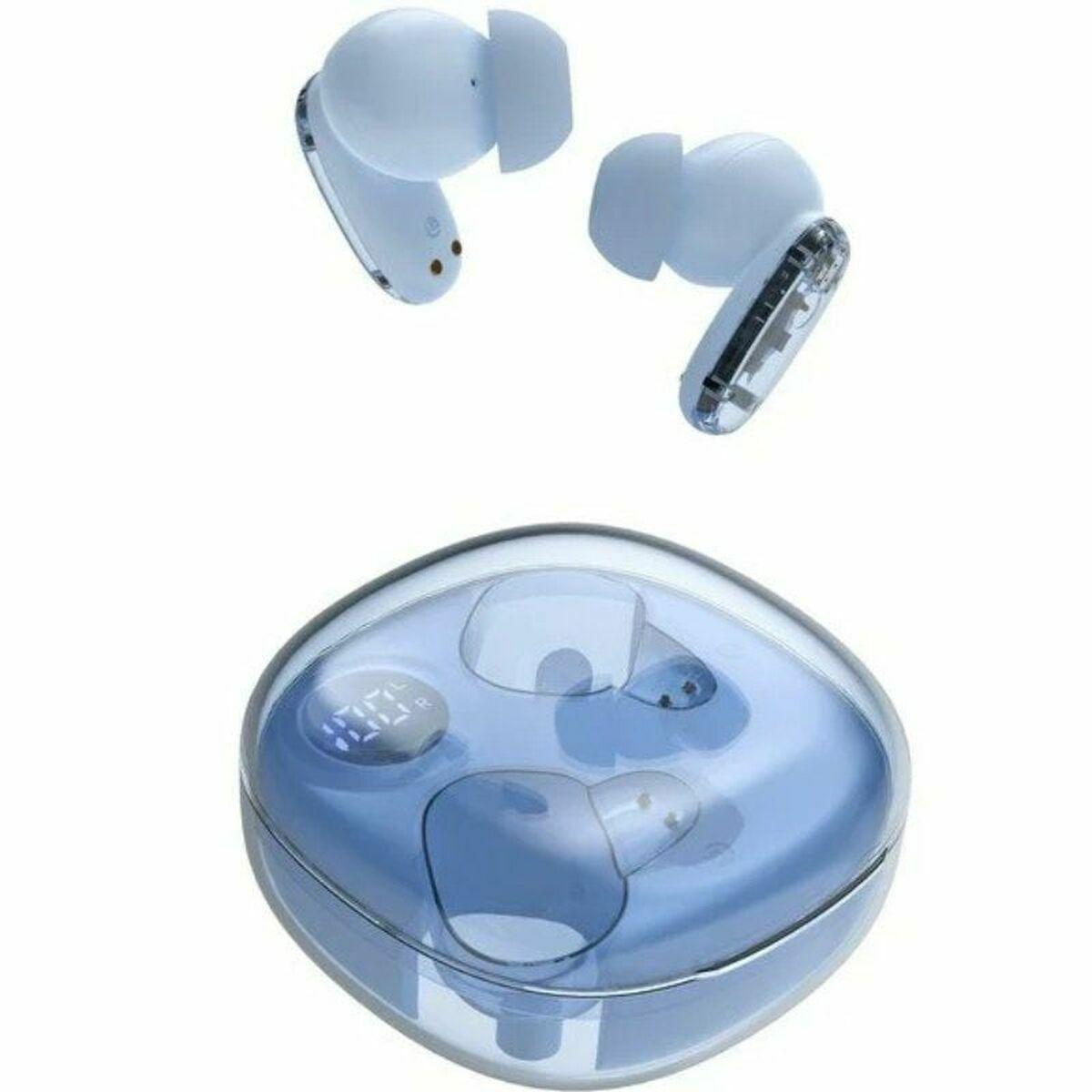 Mars Gaming MHIB2BL trådløse in-ear høretelefoner med opladningsetui - Blå billede