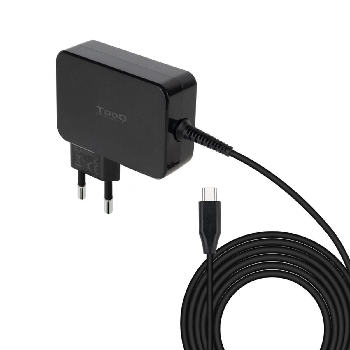 TooQ TQLC-USBCGAN90PD laptop-oplader 90 W - USB-C PD + USB-A billede