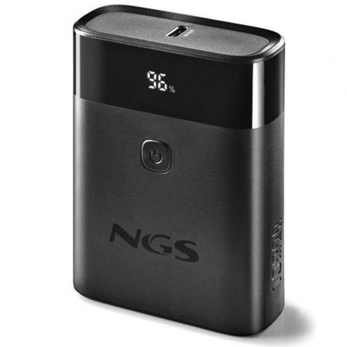 NGS TWIX10 powerbank - 10.000 mAh, sort, hurtig opladning billede