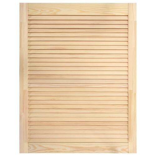 Skabslåger 2 stk. 61,5x39,4 cm lameldesign massivt fyrretræ