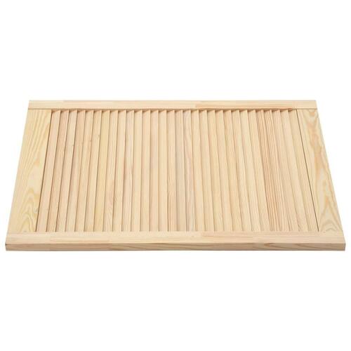 Skabslåger 2 stk. 61,5x39,4 cm lameldesign massivt fyrretræ
