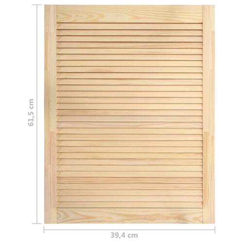 Skabslåger 2 stk. 61,5x39,4 cm lameldesign massivt fyrretræ