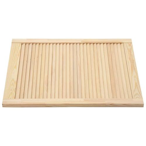 Skabslåger 2 stk. 61,5x49,4 cm lameldesign massivt fyrretræ