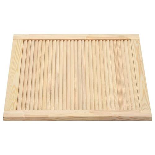 Skabslåge 61,5x59,4 cm lameldesign massivt fyrretræ