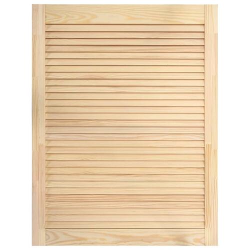 Skabslåger 2 stk. 69x49,4 cm lameldesign massivt fyrretræ