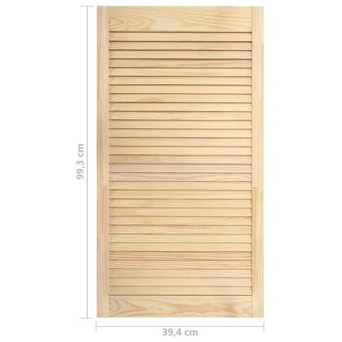 Skabslåger 2 stk. 99,5x39,4 cm lameldesign massivt fyrretræ