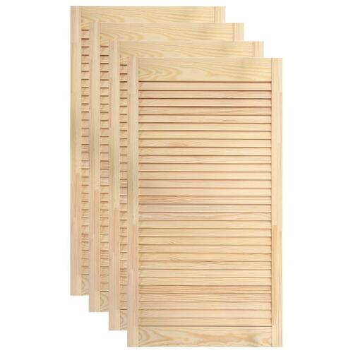 Skabslåger 4 stk. 99,3x39,4 cm lameldesign massivt fyrretræ