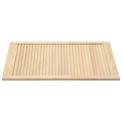Skabslåger 2 stk. 99,3x49,4 cm lameldesign massivt fyrretræ