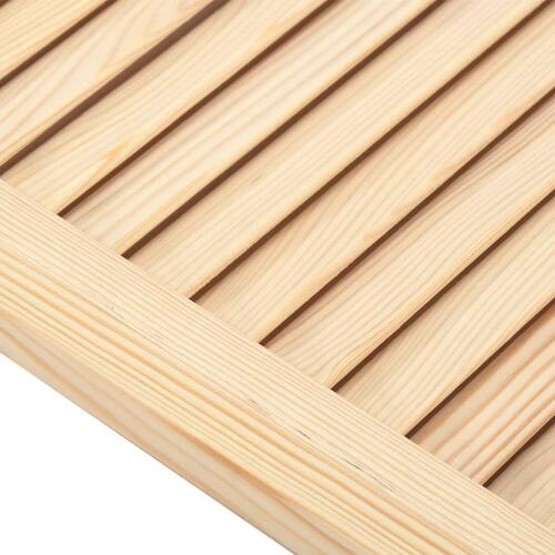 Skabslåger 2 stk. 99,3x49,4 cm lameldesign massivt fyrretræ
