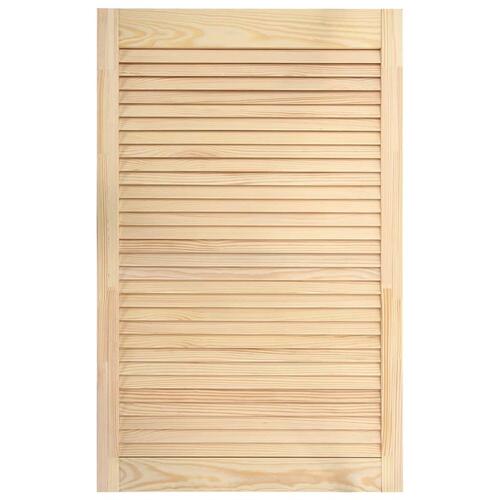 Skabslåge 99,3x59,4 cm lameldesign massivt fyrretræ